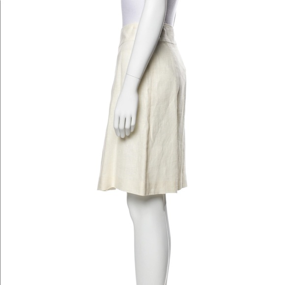 Dolce & Gabbana Knee-Length Cream color Linen Skirt. US 4/S UK 40 - Picture 2 of 3